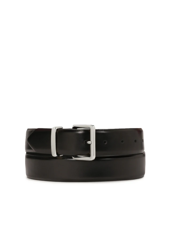 kazar Classic black leather belt