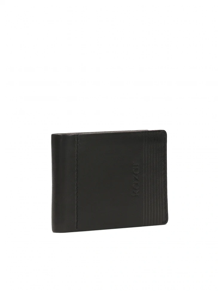 Kazar Classic Black Leather Men's Wallet
