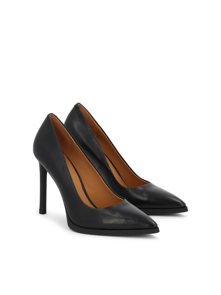 Kazar Classic Black Leather Pumps