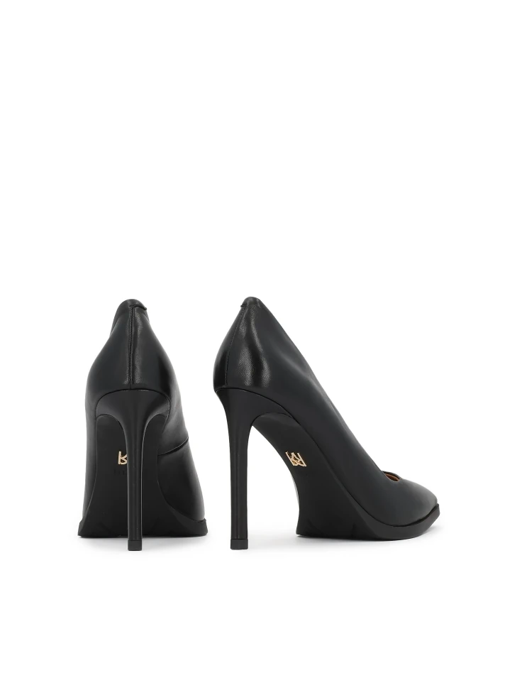 Kazar Classic Black Leather Pumps