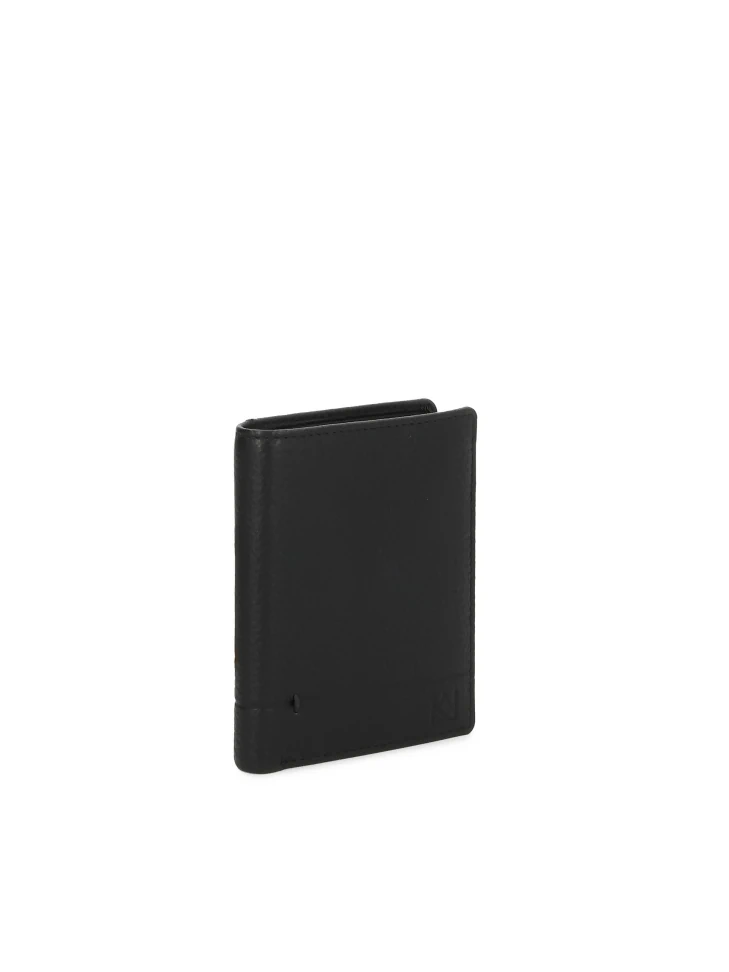 Kazar Classic Black Leather Wallet