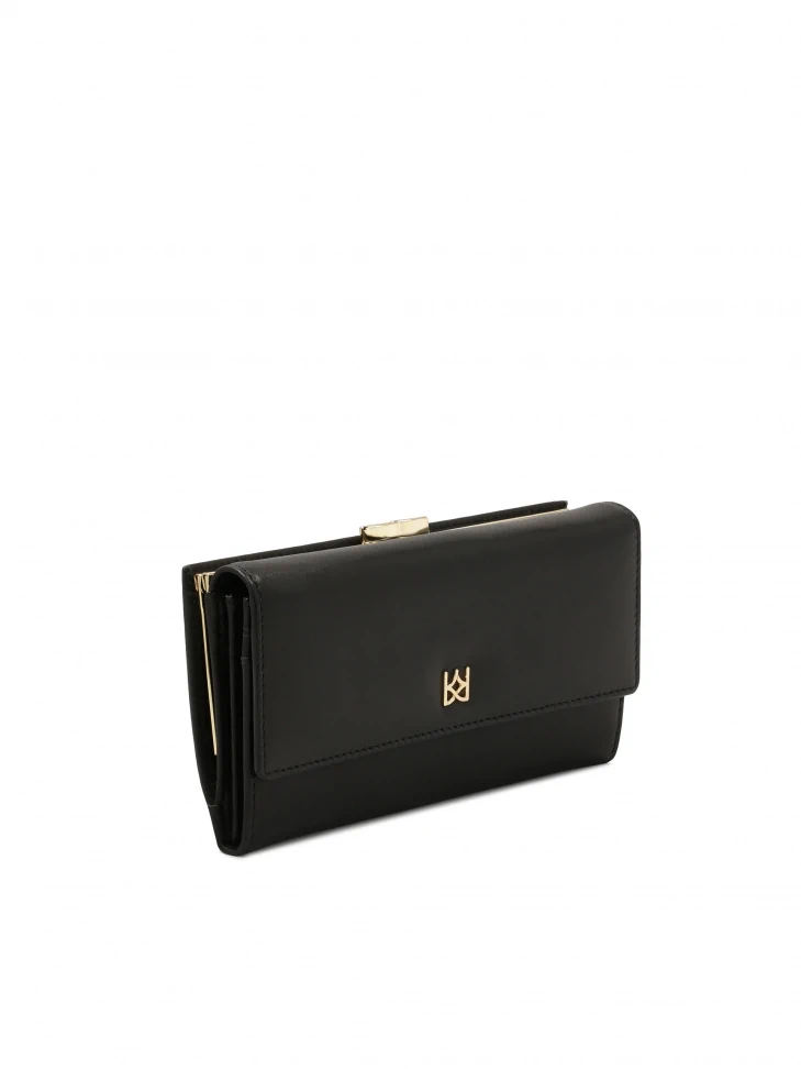 Kazar Classic Black Leather Wallet