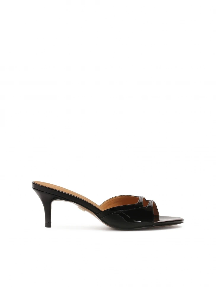 kazar Classic black mules with cut-out upper