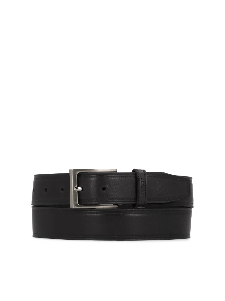kazar Classic black natural leather men's belt
