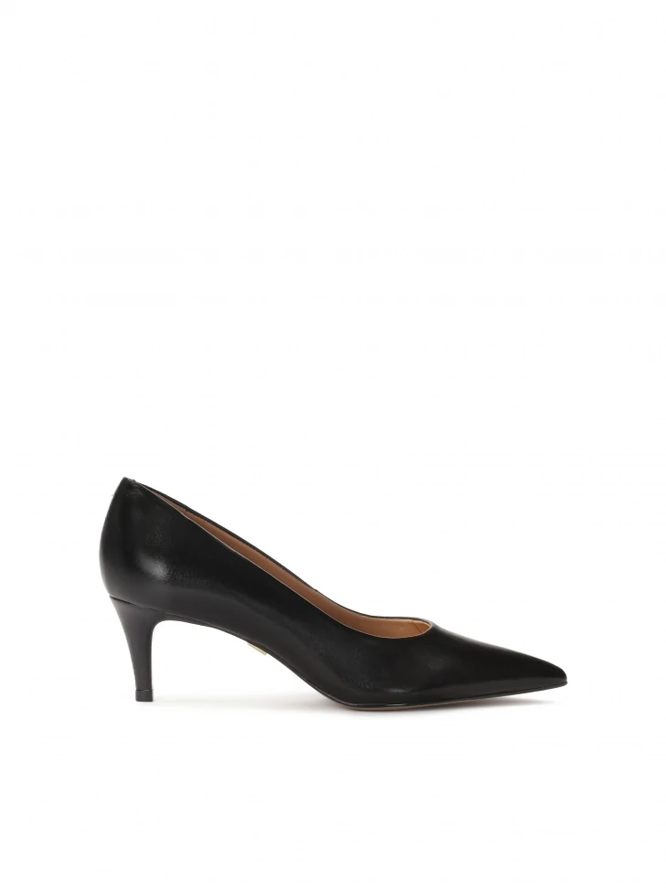 kazar Classic black pointed-toe pumps