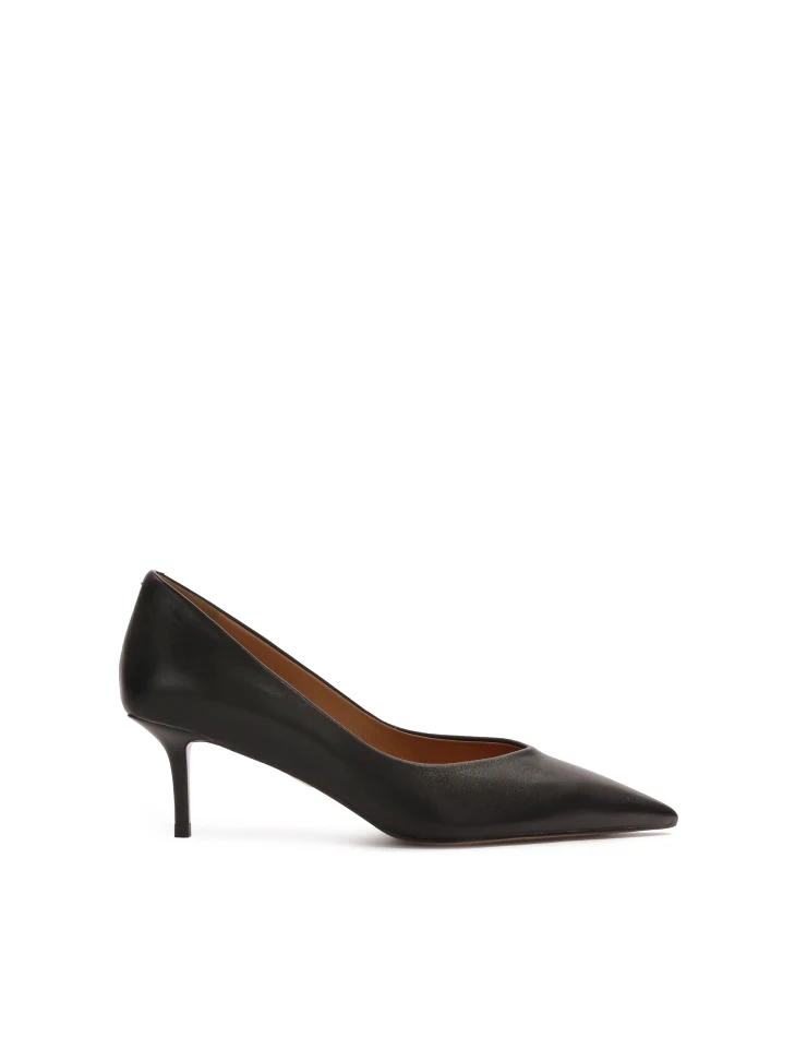 kazar Classic black pointed-toe pumps