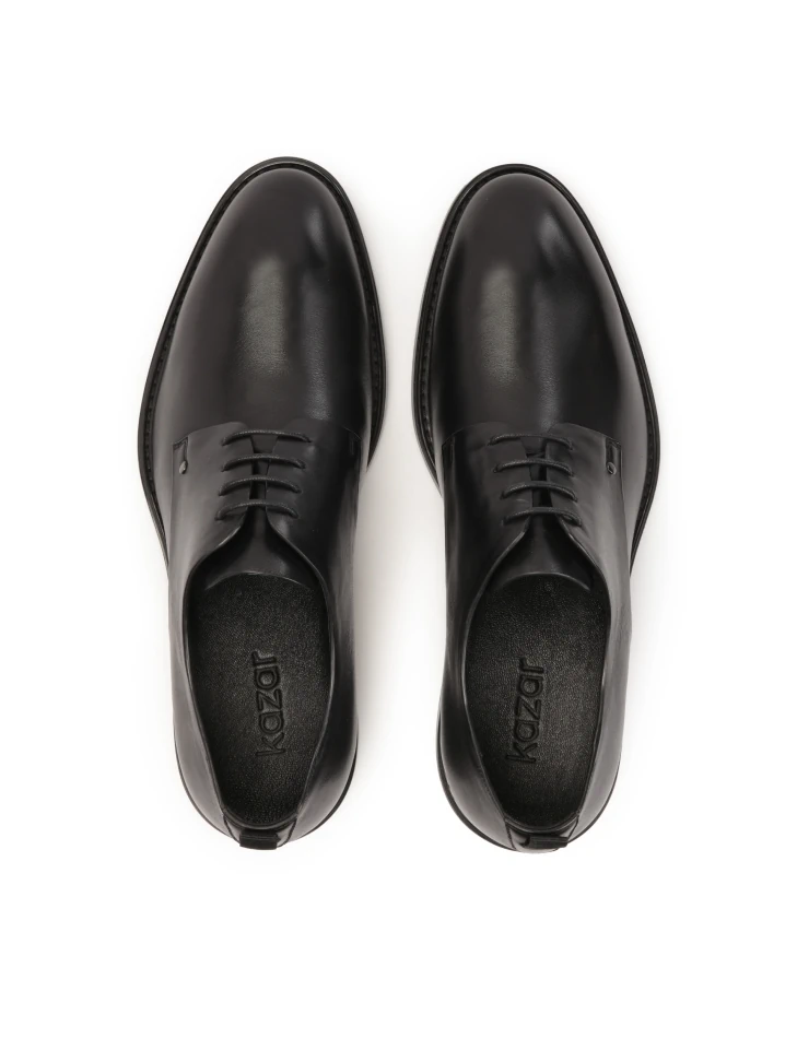 Kazar Classic Black Shoes For Suit
