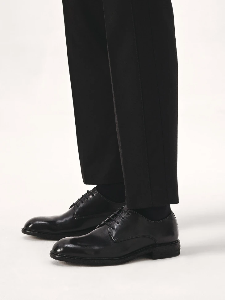 Kazar Classic Black Shoes On A Leather Sole