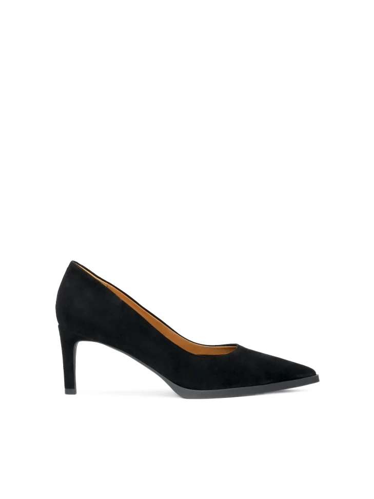 kazar Classic black suede pumps
