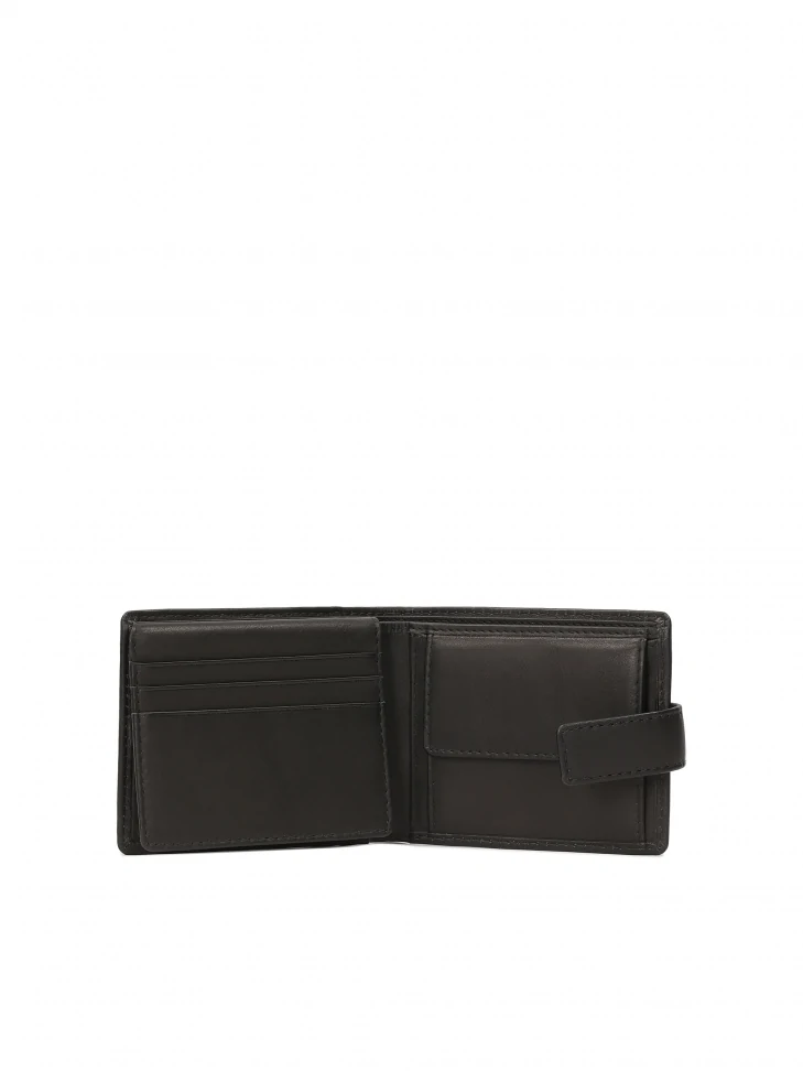 Kazar Classic Black Wallet With Clasp