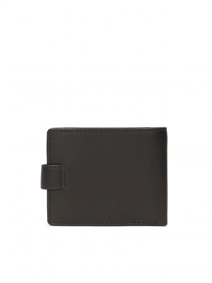 Kazar Classic Black Wallet With Clasp