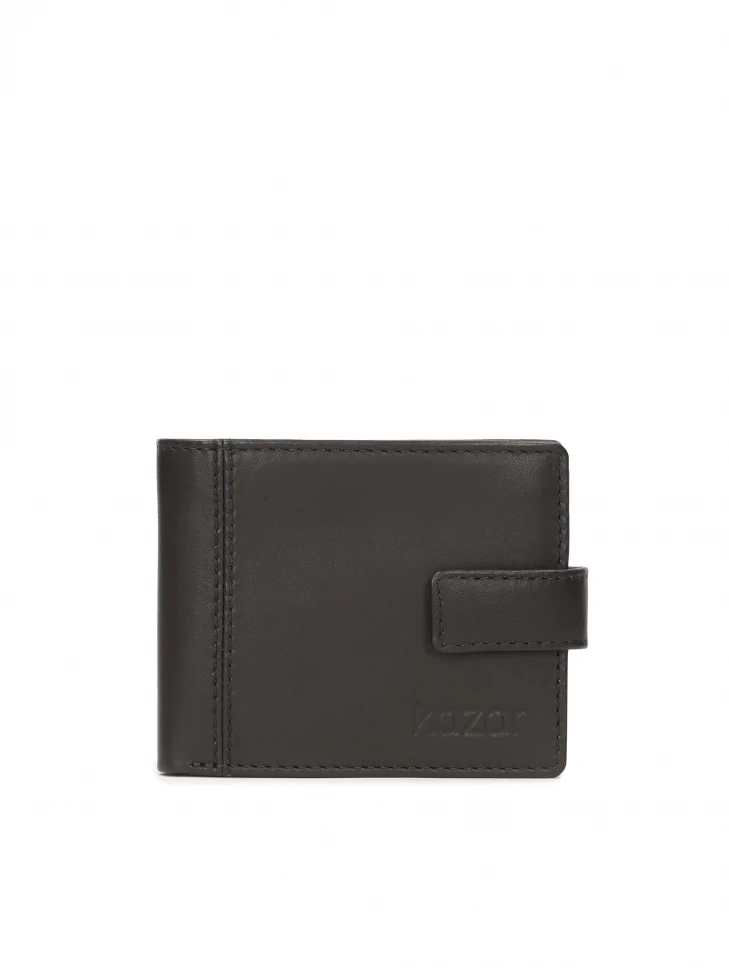 kazar Classic black wallet with clasp