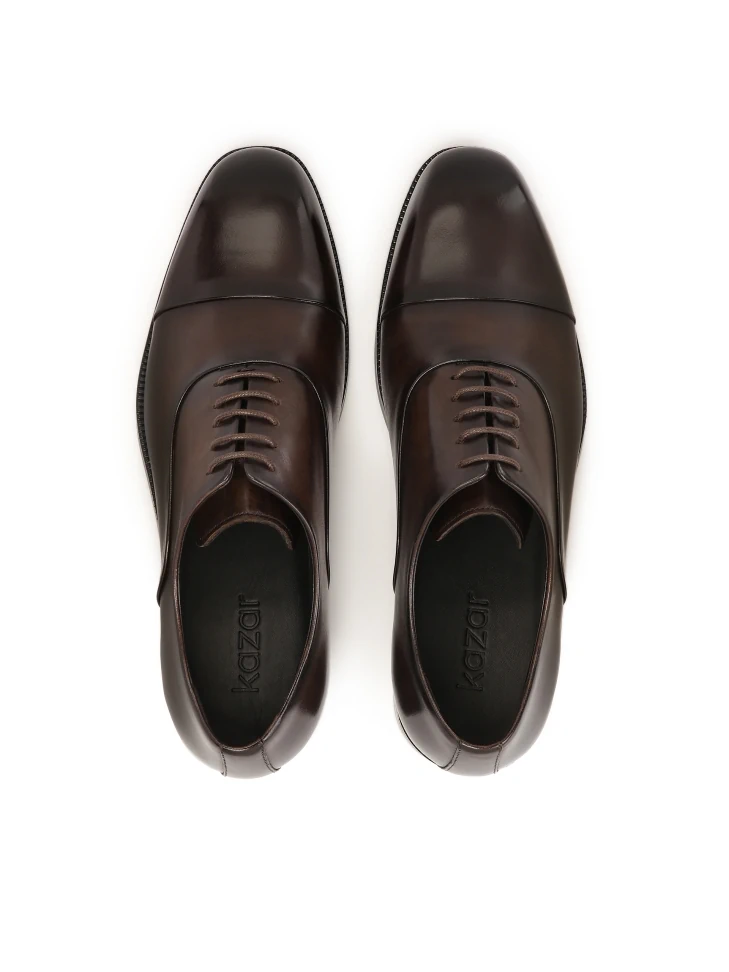 Kazar Classic Brown Cap Toe Oxfords
