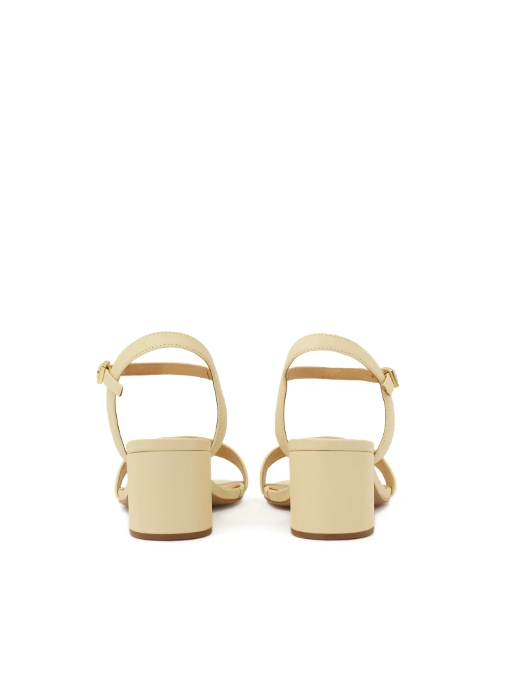 Kazar Classic Cream Sandals On A Low Post