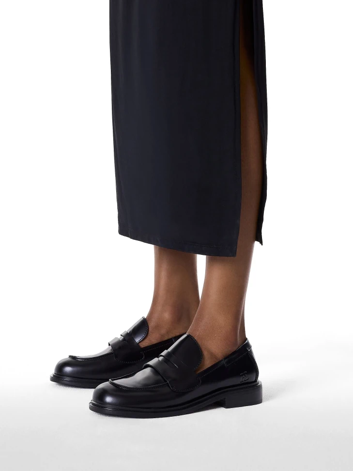 Kazar Classic Leather Shoes In Black Color