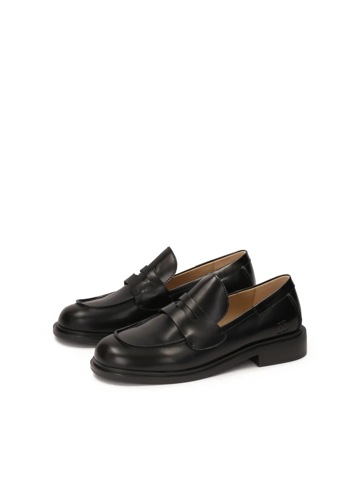 Kazar Classic Leather Shoes In Black Color