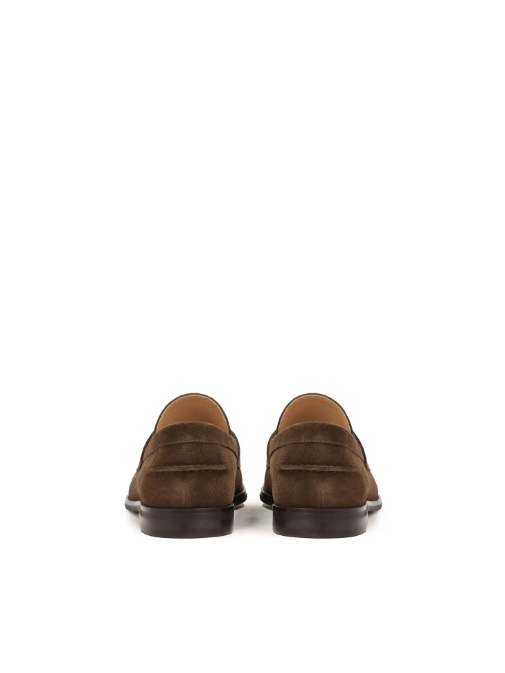 Kazar Classic Loafers In Brown Suede