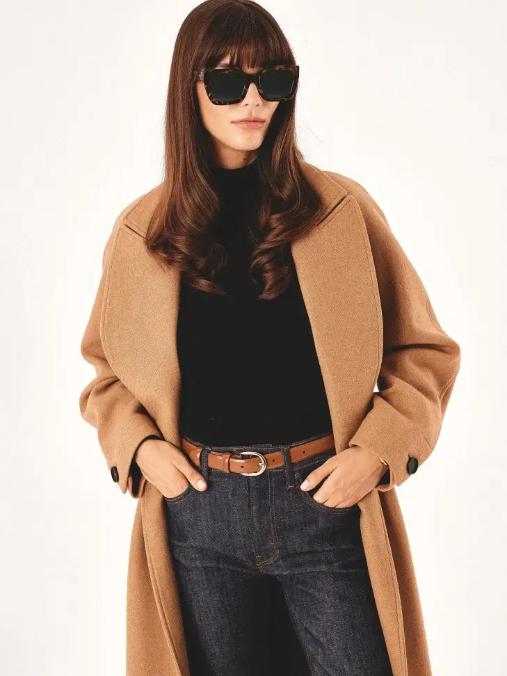 Kazar Classic Narrow Belt In Smooth Leather