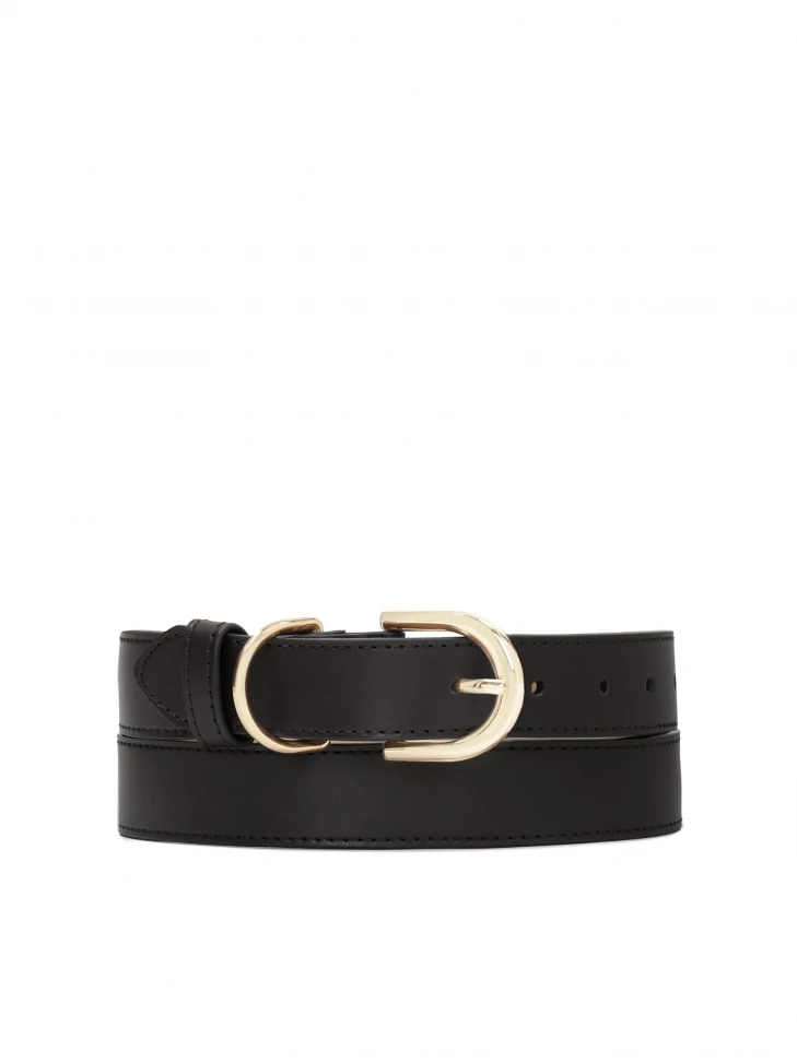 kazar Classic narrow belt with half-round buckle