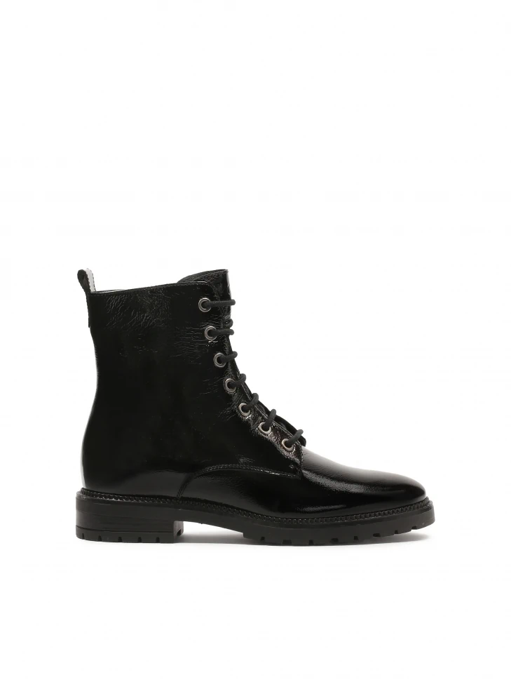 kazar Classic patent leather crinkle sneakers