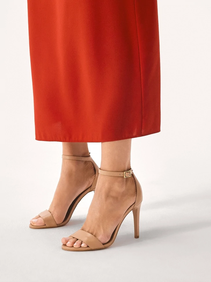 Kazar Classic Stiletto Sandals With Full Heel