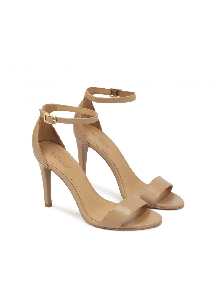 Kazar Classic Stiletto Sandals With Full Heel