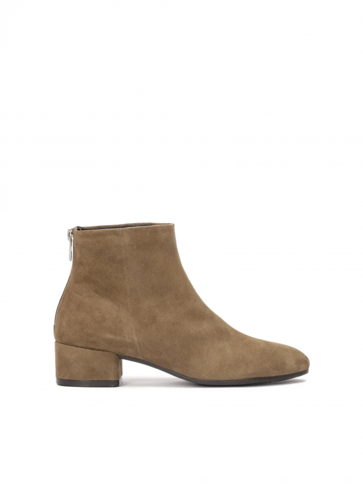 kazar Classic suede boots with low heel