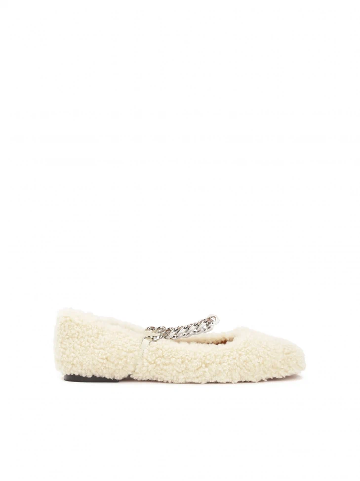 kazar Comfortable ballerinas with chain