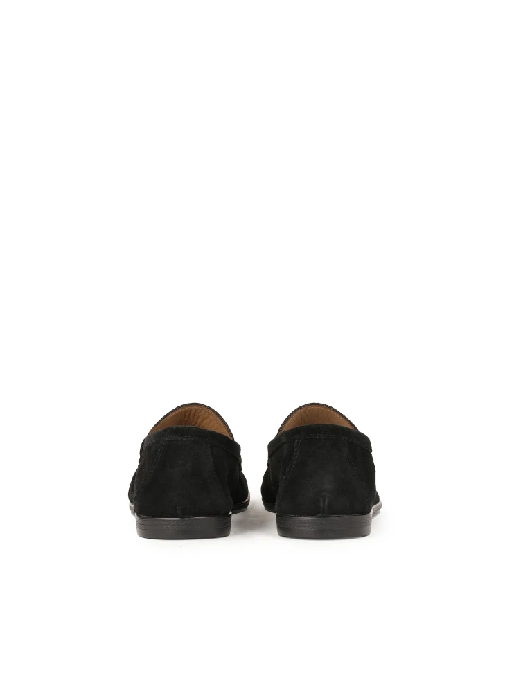 Kazar Comfortable Black Suede Loafers