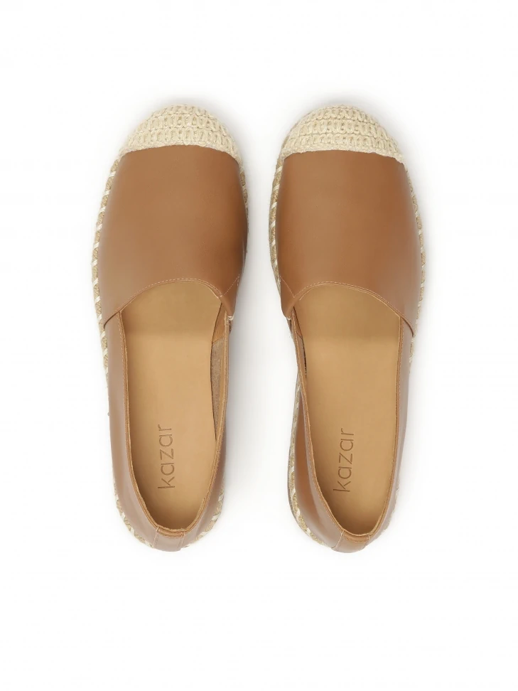 Kazar Comfortable Espadrilles In Smooth Leather