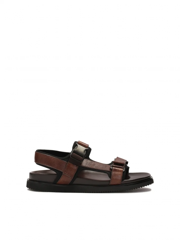 kazar Comfortable leather sandals in brown color