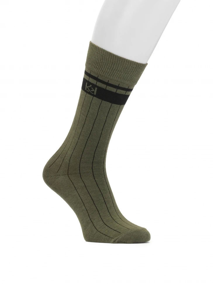 kazar Comfortable men's socks with stripes