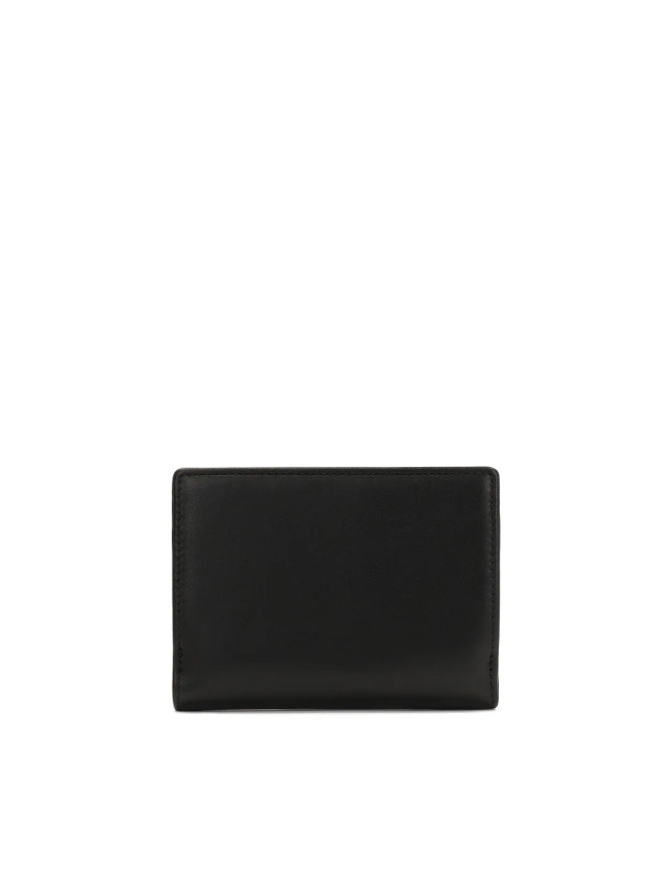 Kazar Compact Black Leather Wallet