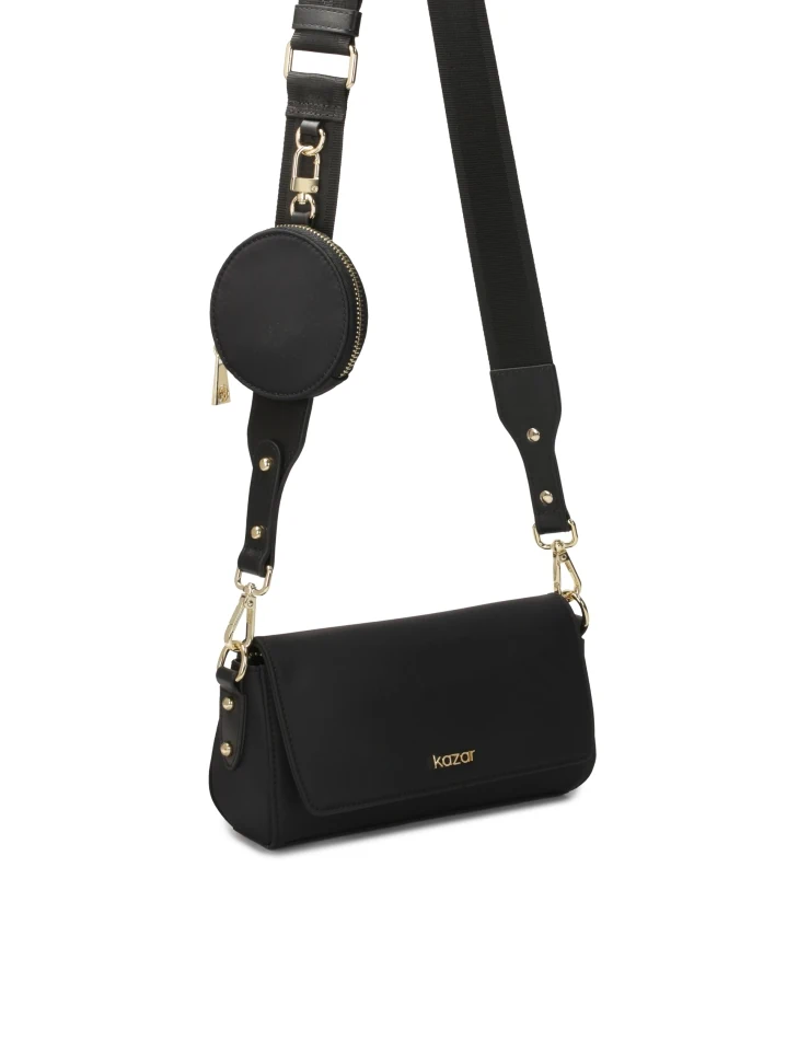 Kazar Compact Mailbag In Black Color