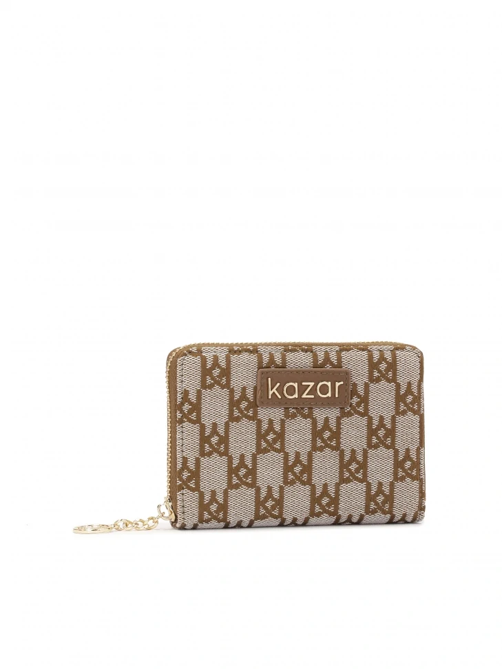 Kazar Compact Textile Pattern Wallet