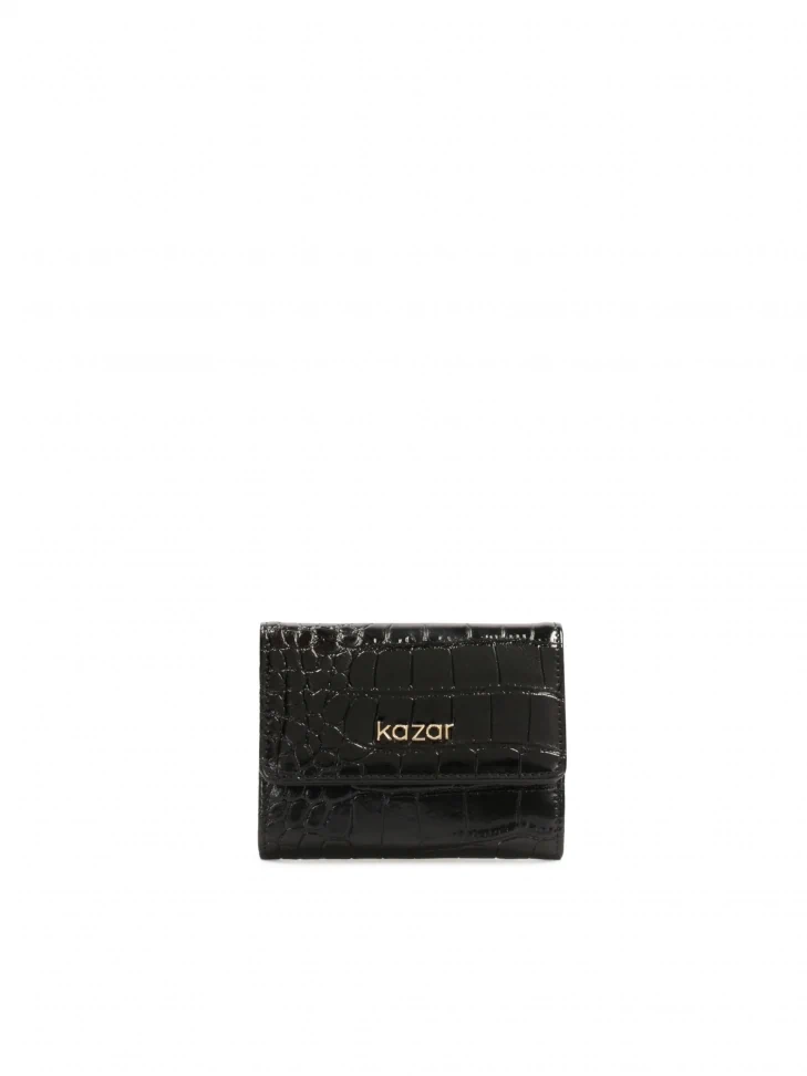 kazar Compact wallet in embossed leather