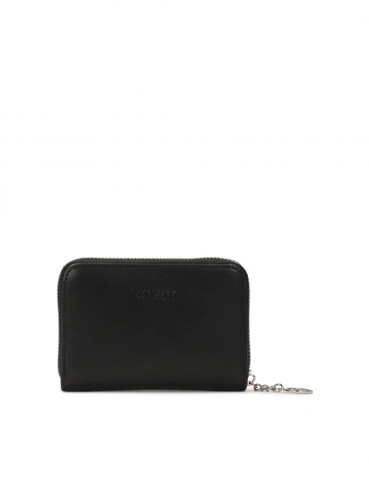 Kazar Compact Zip Wallet Decorated With Rivets