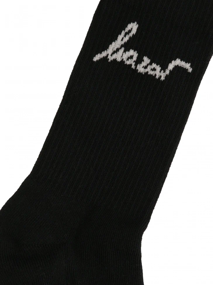 Kazar Cotton Black Socks With KAZAR Logo