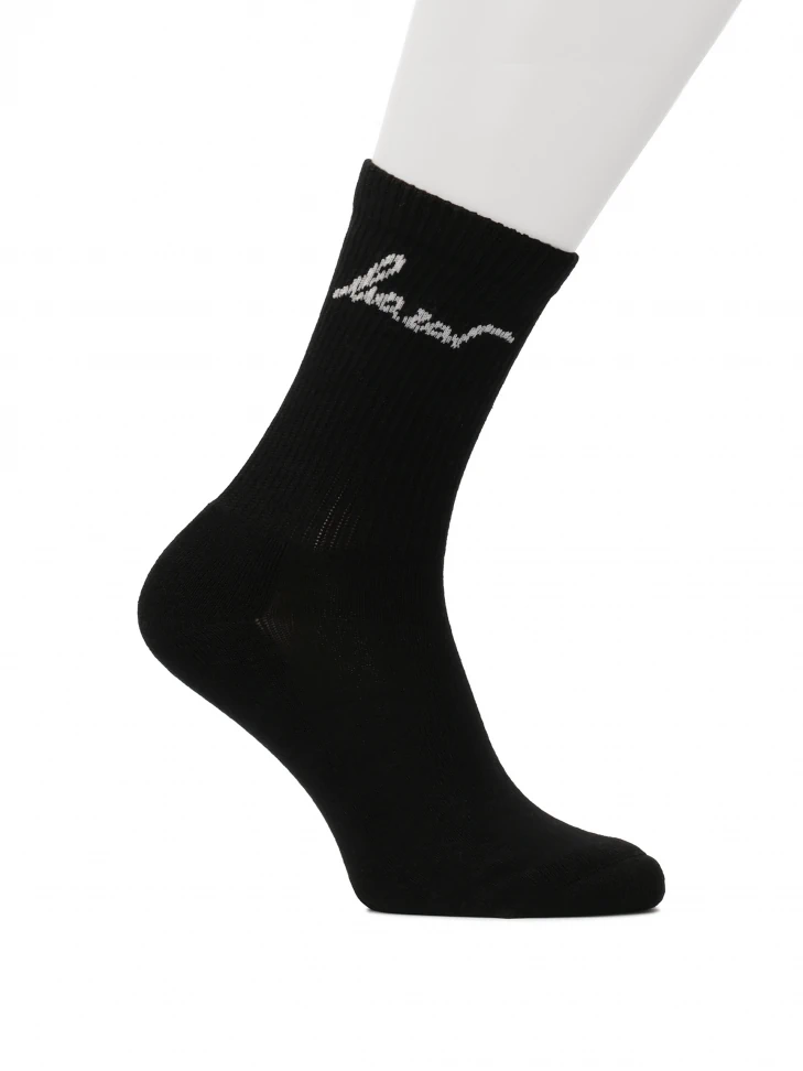 kazar Cotton black socks with KAZAR logo