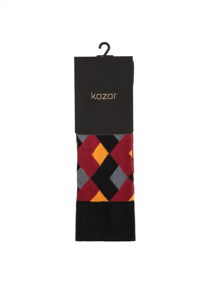 Kazar Cotton Socks In Diamonds