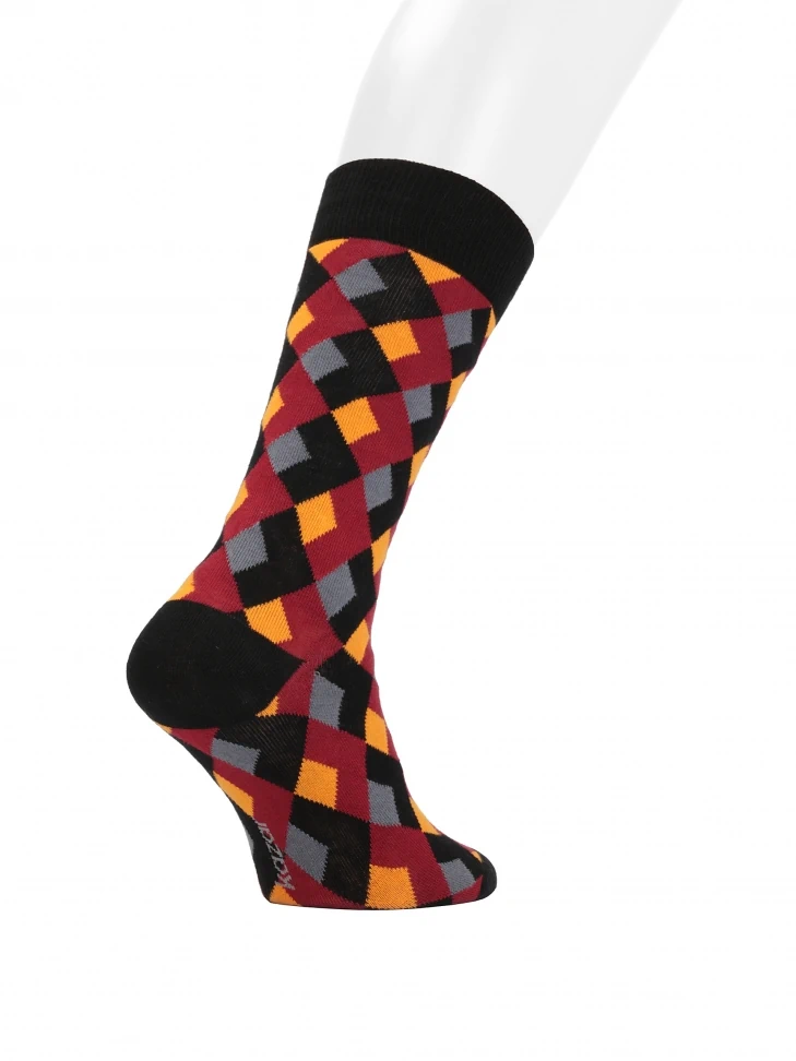 Kazar Cotton Socks In Diamonds