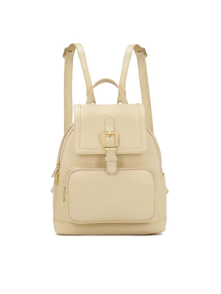 kazar Cream backpack with detachable suspenders