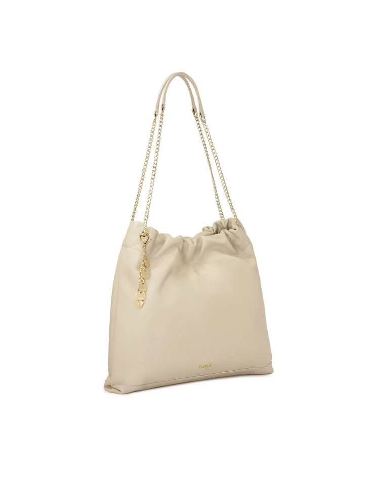 Kazar Cream Bag With Chains