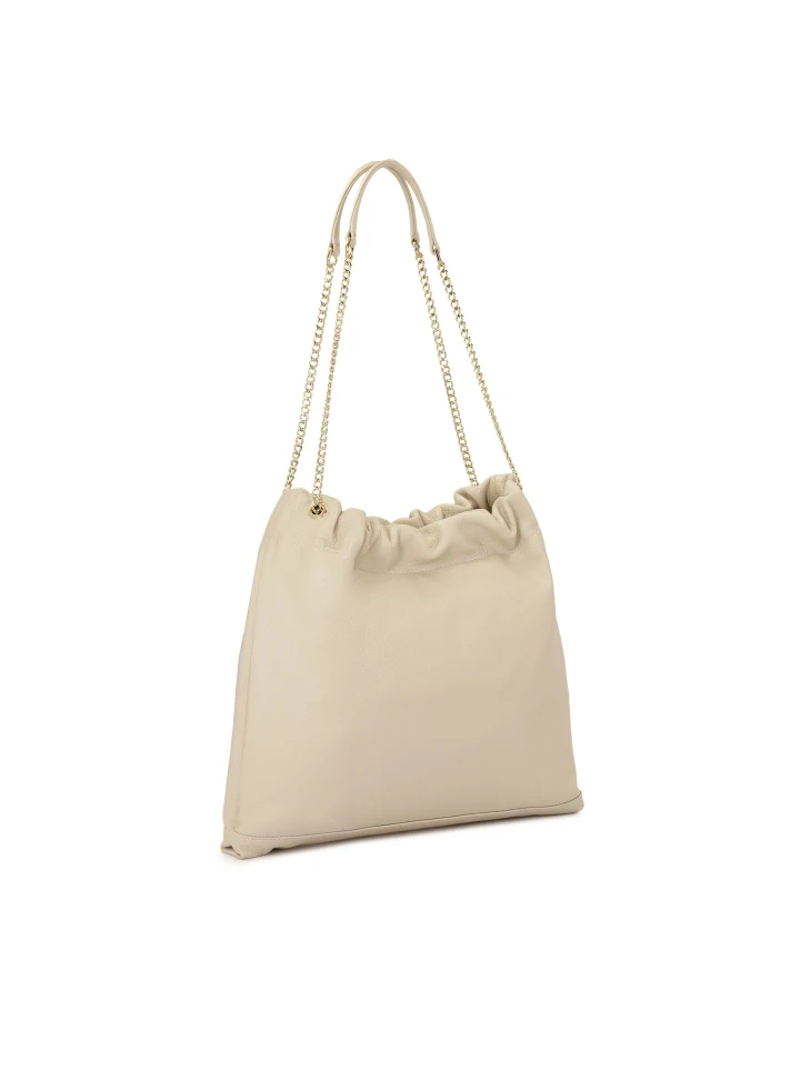Kazar Cream Bag With Chains