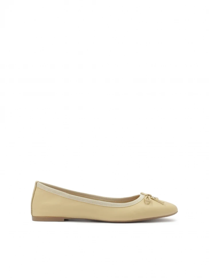 kazar Cream classic leather ballerinas