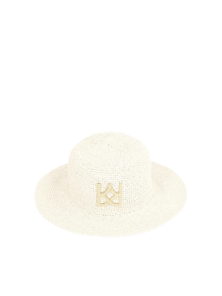 kazar Cream-colored straw hat