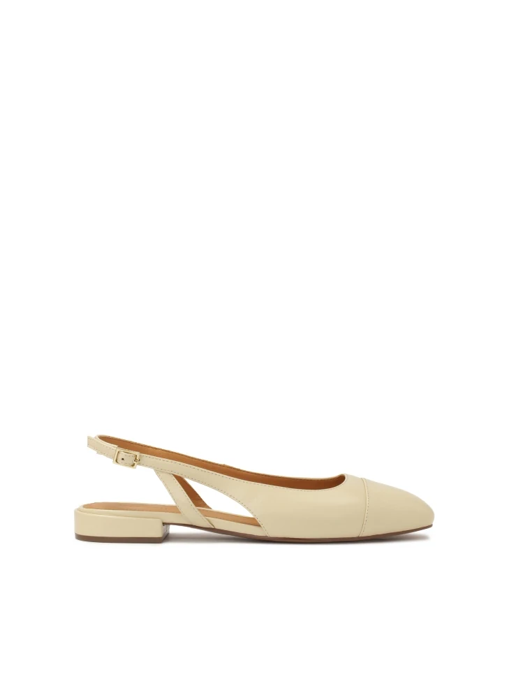kazar Cream pumps with finely cut upper