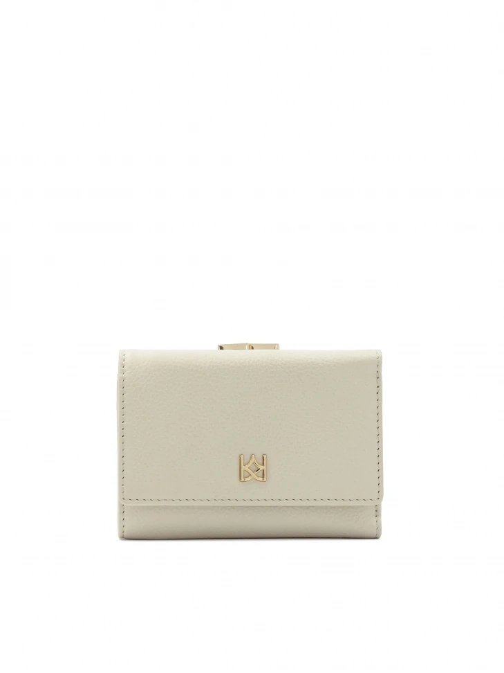 kazar Cream small leather wallet