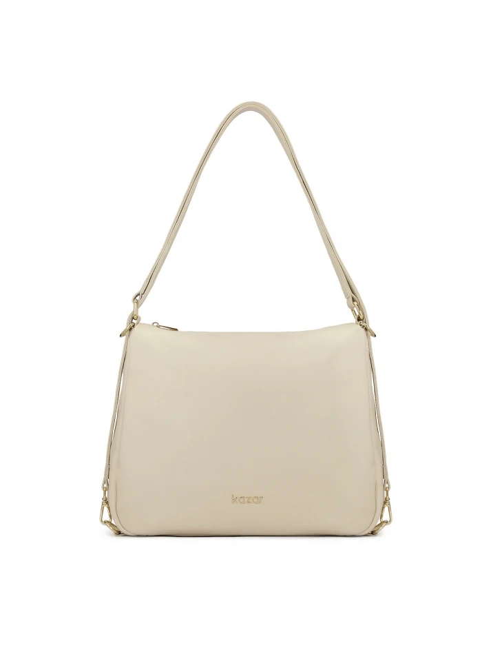 kazar Cream zippered mailbag
