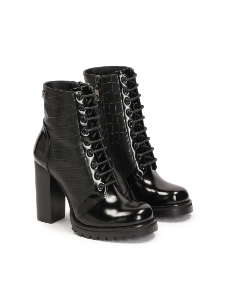 Kazar Crocodile Pattern Boots